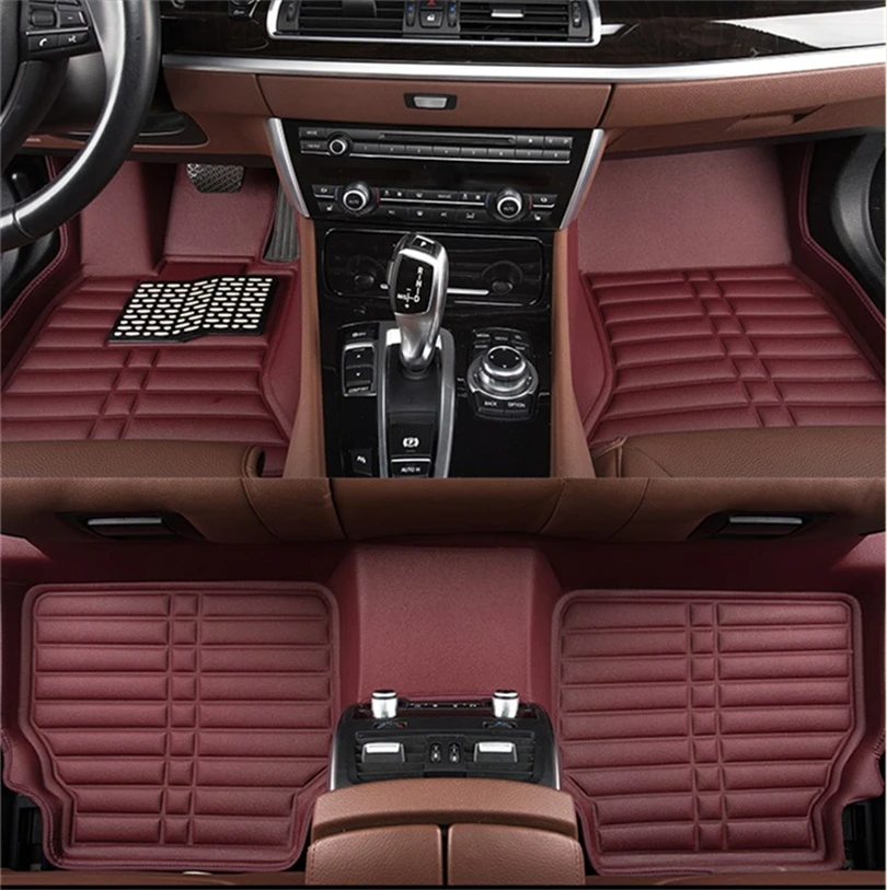 

Auto Floor Mats For Porsche Macan / Macan Turbo 2014.2015.2016.2017 Foot Carpets Step Mat Water Proof Clean Solid Color Mats