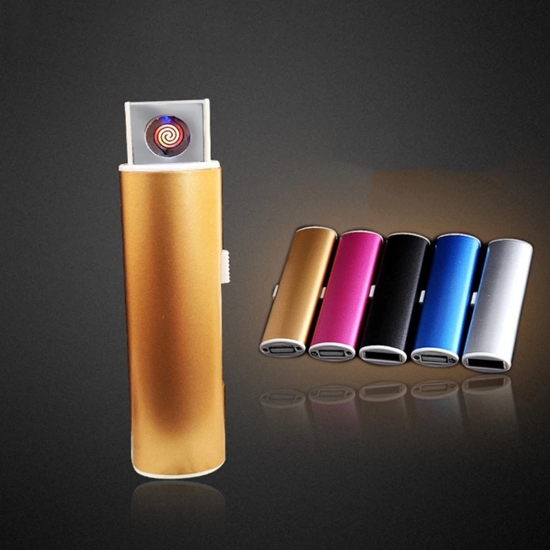 1 Pcs Fashion USB Electronic Lighter Rechargeable Flameless Cigar