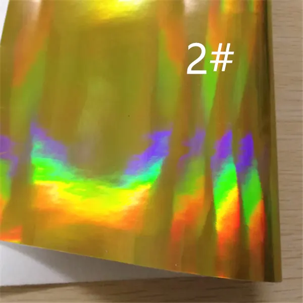 

Free shipping 30*134cm hologram gold purple synthetic leather fabric for DIY accessories