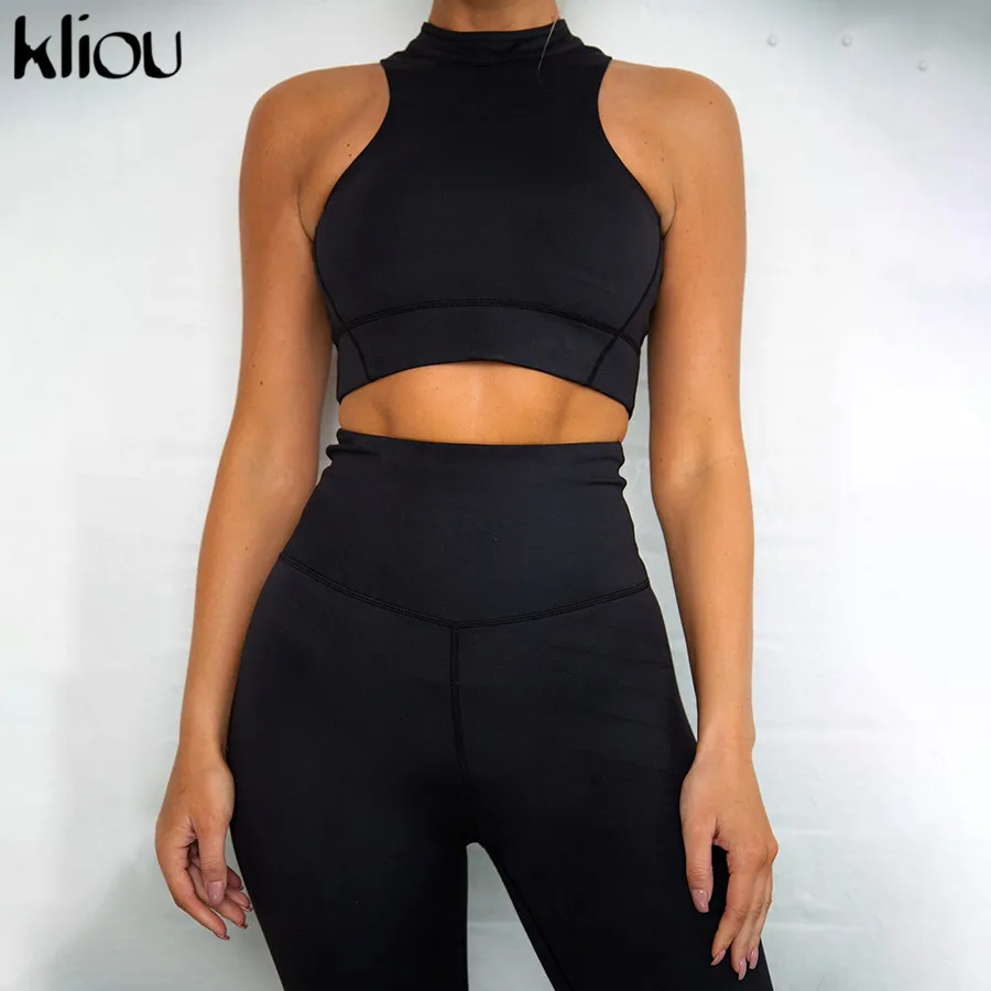 Kliou النساء اللياقة البدنية قطعتين مجموعة النيون ألوان رياضية دبابة أعلى البرازيلي الزي 2019 رفع نحيل عالية الخصر طماق رياضية Kliou النساء اللياقة البدنية قطعتين مجموعة النيون ألوان رياضية دبابة أعلى البرازيلي الزي 2019 رفع نحيل عالية الخصر طماق رياضية