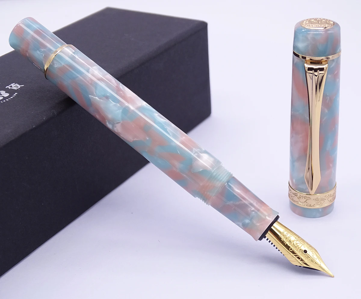 de montanha Celluloid Fountain Pen Belas Nib
