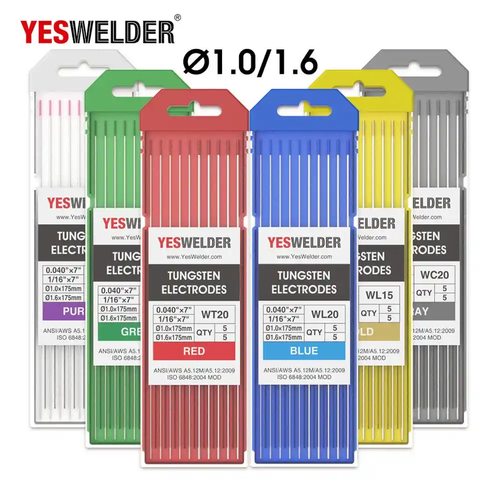 YESWELDER 175 мм Вольфрамовая электродная головка Вольфрамовая игла/проволока для сварочного аппарата TIG WSME - изображение