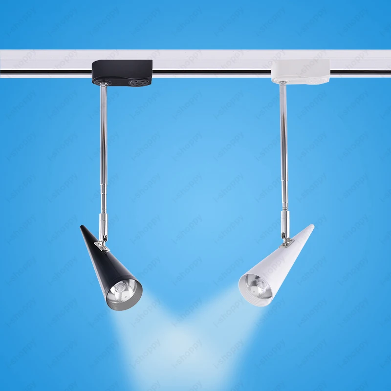 

3W/7W/12W LED COB Ceiling Lamp Adjustable Track Orbit Spot Light Retractable Jewelry Store Bar Counter