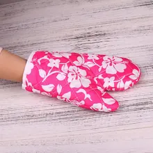 Горячая кухонная варежка пары утепленная Нескользящая Перчатка высокое Температура перчатки хлопковая утепленная куртка микроволновая печь изолирующие перчатки