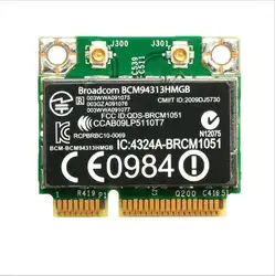 Новый WLAN карты Bcm94313HMGB для HP Pavilion dv7-6000 DV6-6000 802.11n WiFi + Bluetooth 3.0 600370-001 Mini pci-e карты