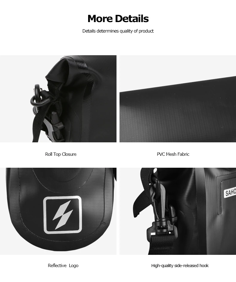 Perfect Sahoo 111361-SA Full Waterproof 3L Mountain Road Cycling Bike Bicycle Handlebar Bag Pannier Pouch Basket Dry Bag Shoulder Strap 7