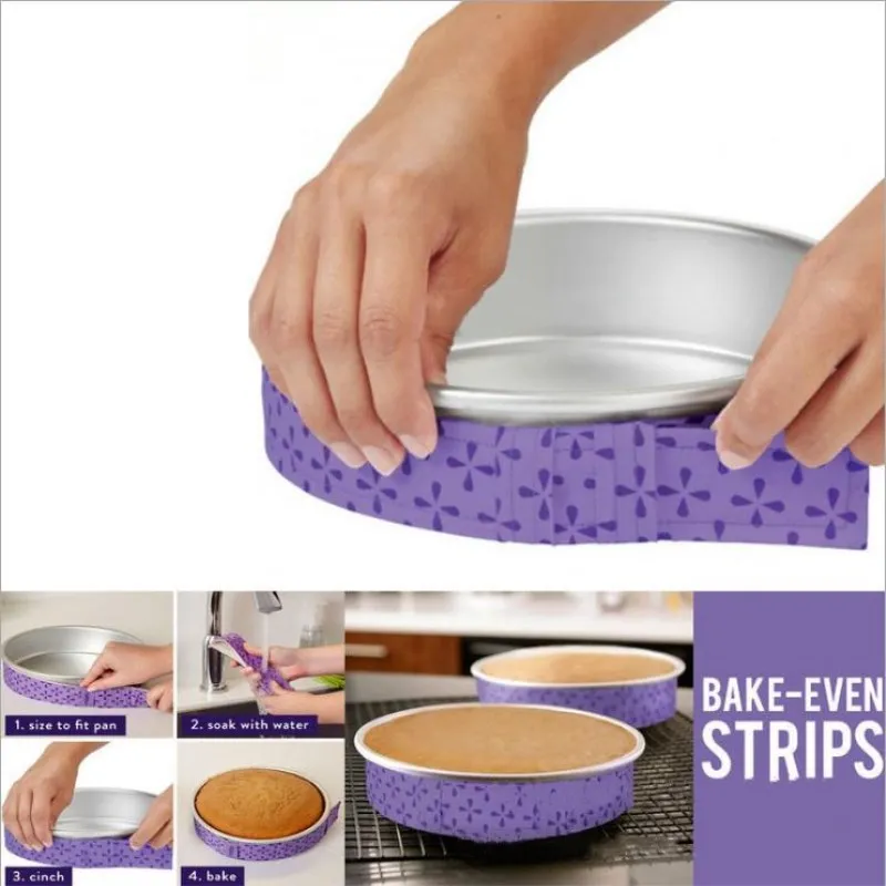 New Bake Even Strip DIY Cake Pan Strips Belt Cake Mould Baking Protect