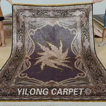 Yilong 6'x9' античный ручной работы шелковый ковер rectangel китайский ковер в восточном стиле(0294
