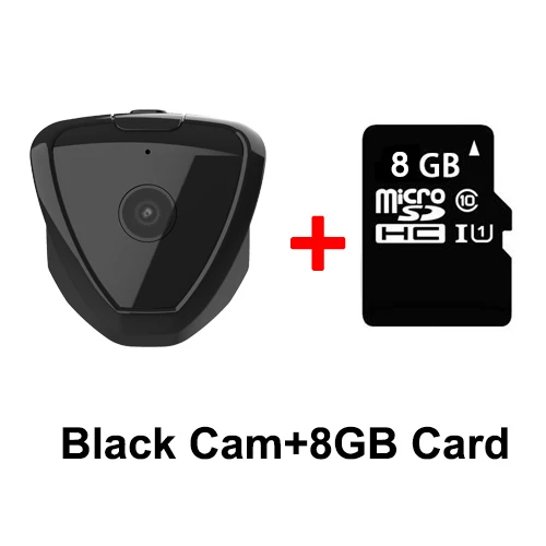 Мини-камера HD 720 P, беспроводная, Wifi, IP, микро видеокамера, камера наблюдения, ночное видение, движения, обнаруживает, портативная, Домашняя безопасность - Цвет: Black with 8GB