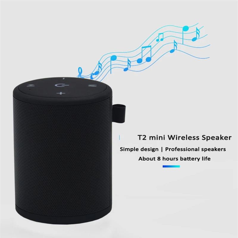 Мини Колонка M & J T2 5 Вт водонепроницаемая с микрофоном|waterproof bluetooth speaker|bluetooth