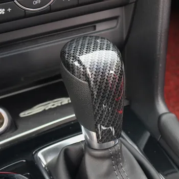 

Carbon Fibre Black and Matt Silver ABS Gears Trim Cover for Mazda CX3 CX-4 CX-5 2016 2017 Cx-3 AT Car Styling Accessories