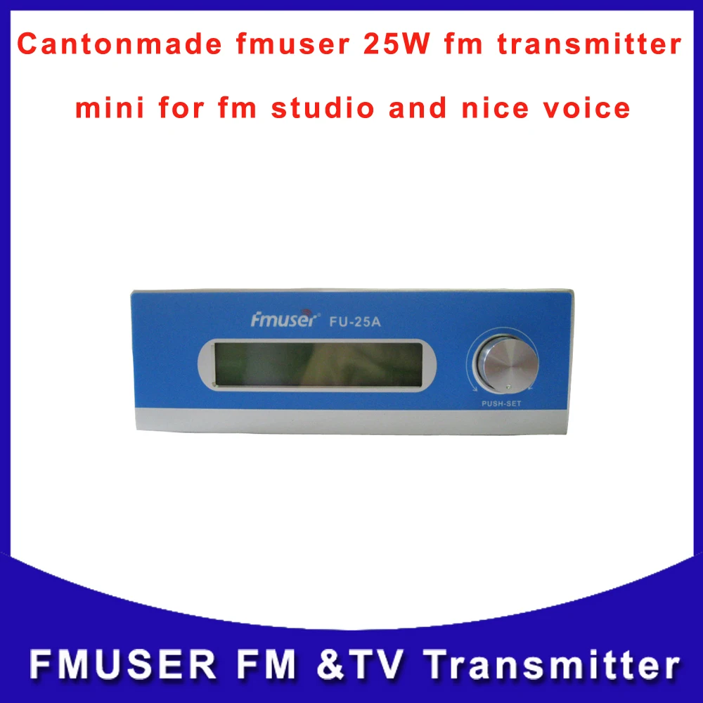 

Cantonmade FU-25A CZH-25A 25W Professional FM radio Transmitter Guangzhou long range for audio studio car station