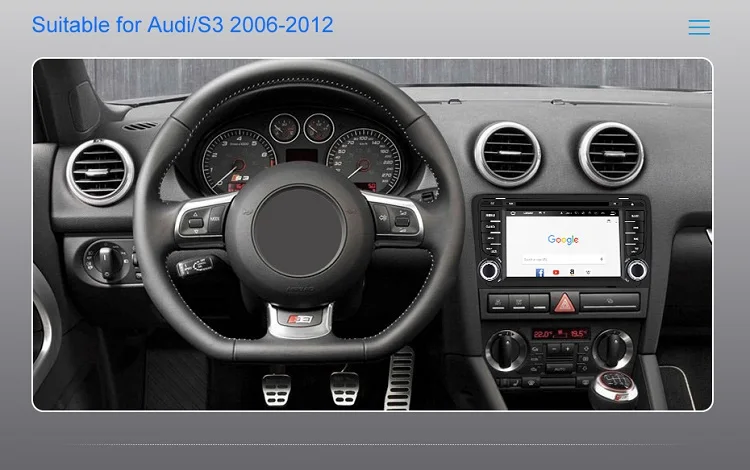Cheap Isudar 2 din Auto Radio Android 9 For A3/S3/Audi 2002-2013 GPS Octa Core RAM 4G ROM 64G Car Multimedia Player Camera DSP USB DVR 6