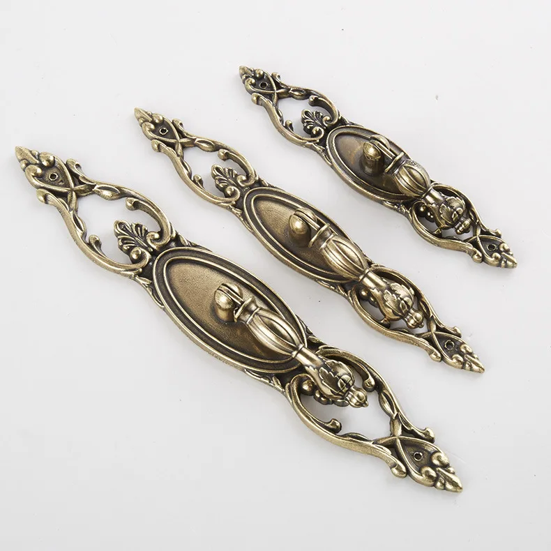 

New cabinet of 2017 new cabinet pulls hand of archaic Europe ark of a cabinet pull hand zinc alloy single hole qing ancient bron