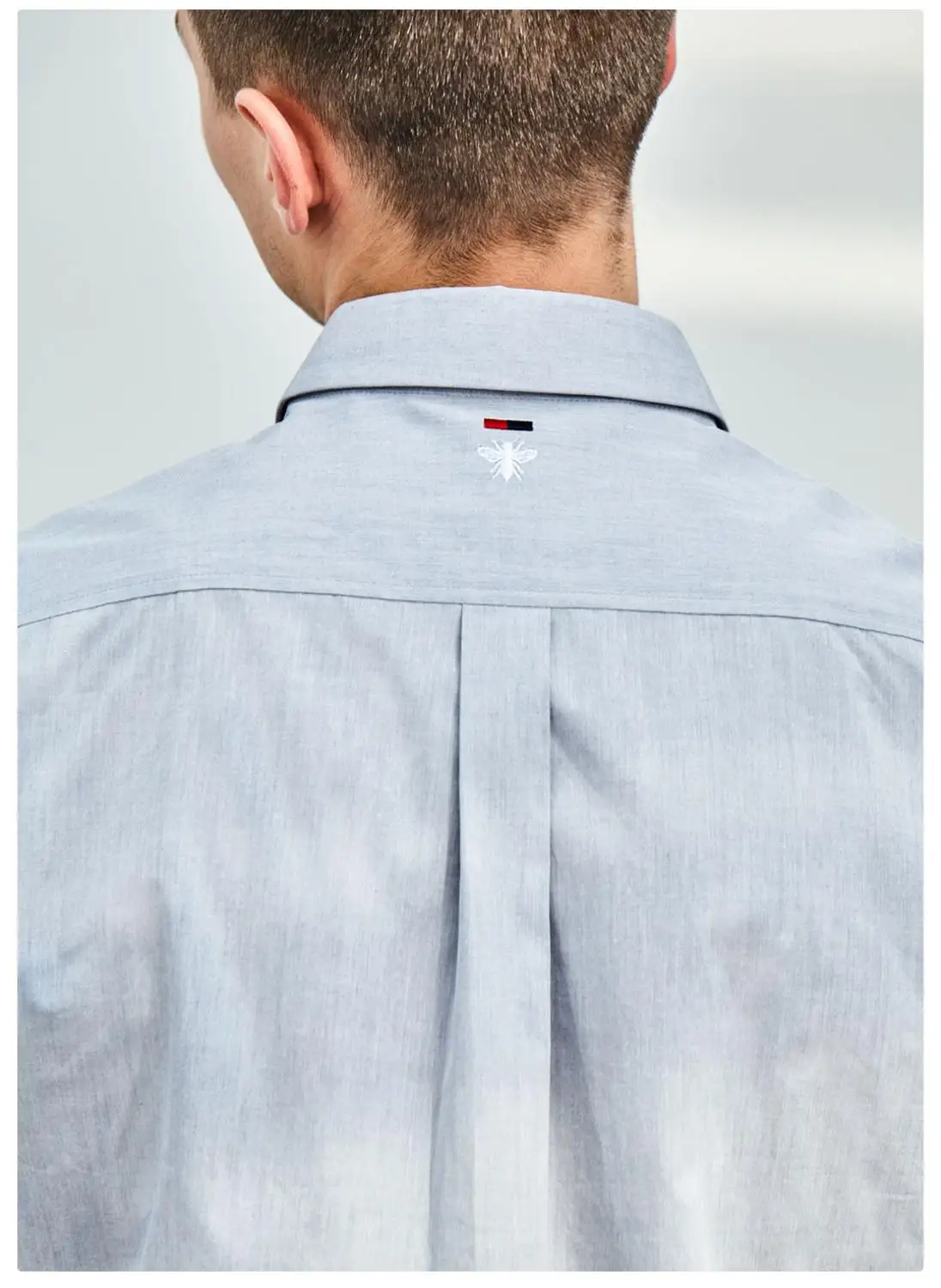 Xiaomi Instant me, мужская рубашка с рукавом «Семь четверти», хлопковая, удобная, летняя, ткань Оксфорд, элегантная, модная, облегающая одежда