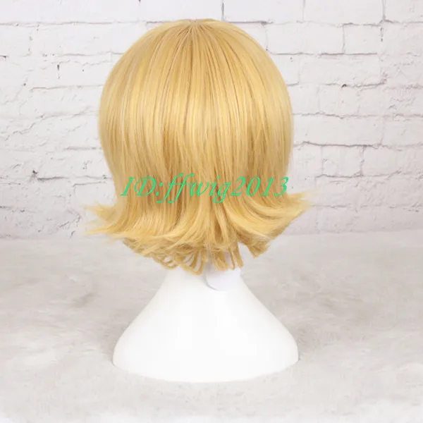 Free Shipping South Park Kenny Cosplay Wig Short Blonde Yellow Hair Full Wigs A Wig Cap Cap Motorcycle Wig Femalewig Length Aliexpress