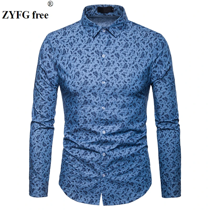 

3D printed men Shirts spring 2019 mens shirts long chemise homme casual camiseta masculina casual dress shirt EU large size