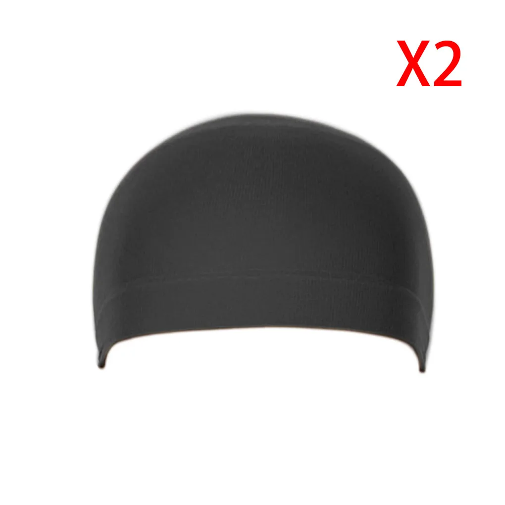 

High Quality 2PCS/Set Unisex Elastic Hair Liner Stretch Mesh Wig Cap