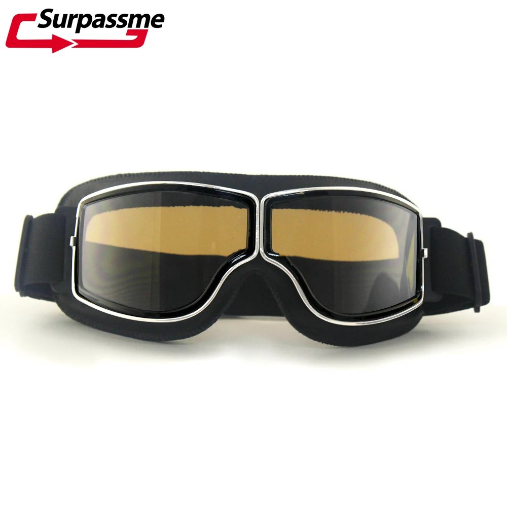Motocross goggles Vintage Pilot scooters off road Protective Gear