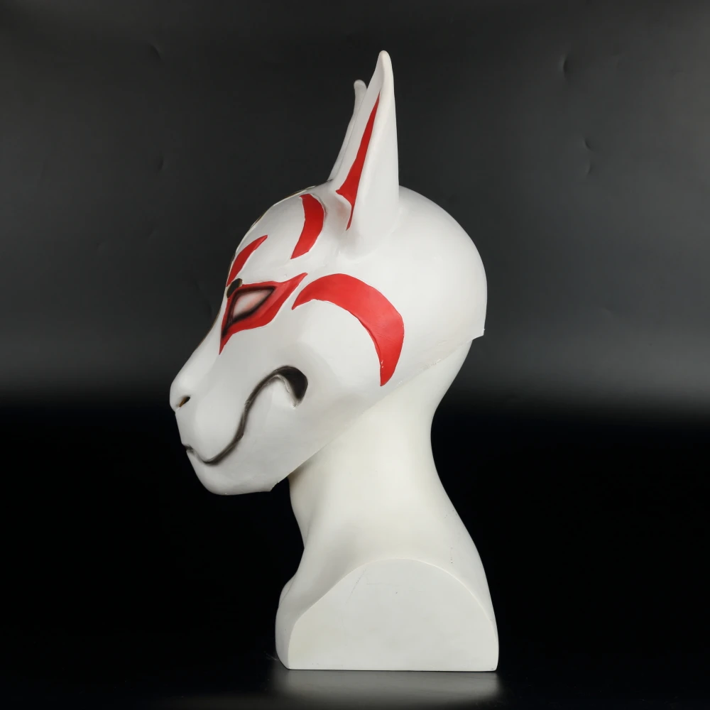 2018 Game Drift Mask Fox kitsune Animal Full Head Mask Adult Unisex Masquerade Helmet Props Party Halloween Fancy Dress (18)