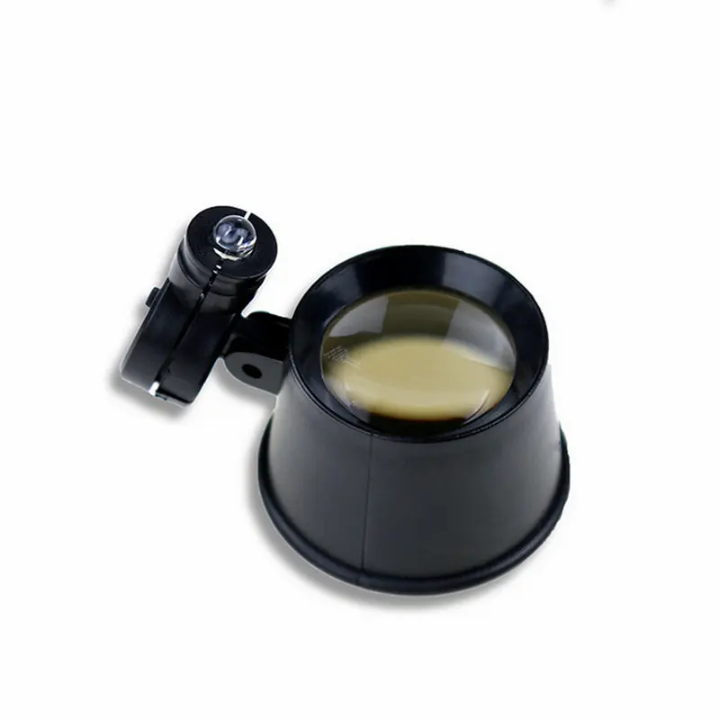 Repair Magnifying With LED Light 10x Pocket glass Magnifer Watch | Инструменты