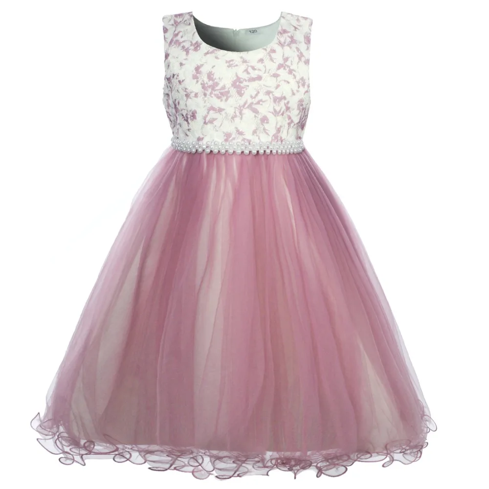 Cielarko/праздничное платье для девочек; пышные Детские платья для свадьбы; бальное платье принцессы с цветочным узором для девочек; торжественное платье с бисером; детское платье