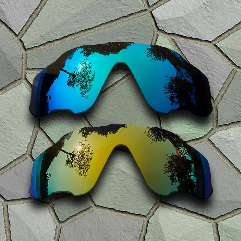 

Sky Blue&Yellow Golden Sunglasses Polarized Replacement Lenses for Oakley Jawbreaker