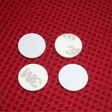 10 шт./лот СЧ 1к S50 F08 NFC, сумка для монет, карт 13,56 МГц NFC метки с клейкой лентой 3M Стикеры(25 мм