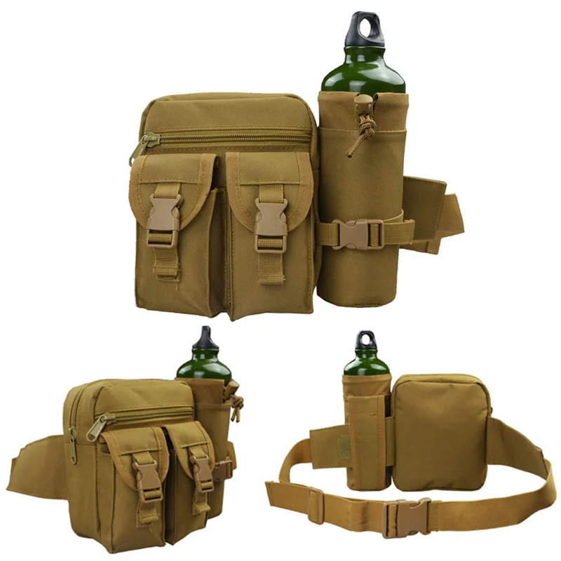 Al aire libre táctico militar bolsa de hombro impermeable Oxford Camping senderismo seguro bolsa hervidor bolsa de paquete de la cintura