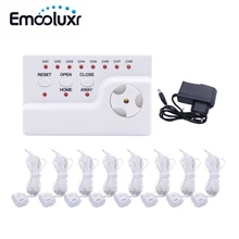 Детектор утечки воды Датчик уровня воды датчик переполнения сигнализация утечки домашней безопасности голосПредупреждение с 8 шт. кабель для воды датчик