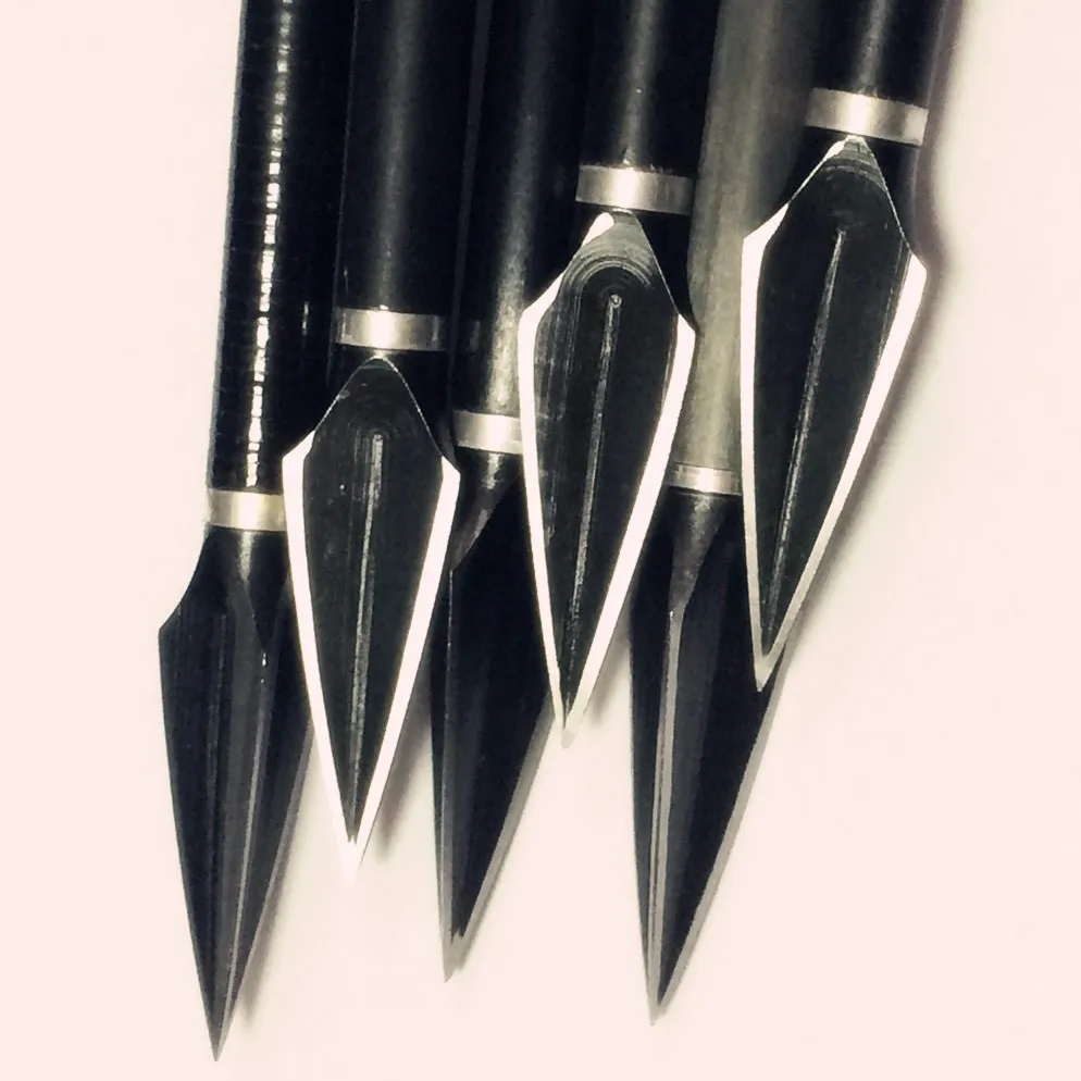 Cabeça da Seta Yeseje Lote 3 Lâmina Circuito Antigo Seta Trigona 125gn Caça Broadheads Preto Arrws fo 12 Pçs - 6 Esporte e Lazer