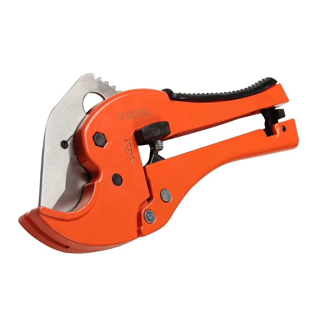 

KSEIBI 141780 PVC Pipe Plumbing Tube Plastic Hose Cutter Pliers Tool 1/8-inch to 1-5/8-inch Ratcheting Type Pipe Cutter (QUICK)