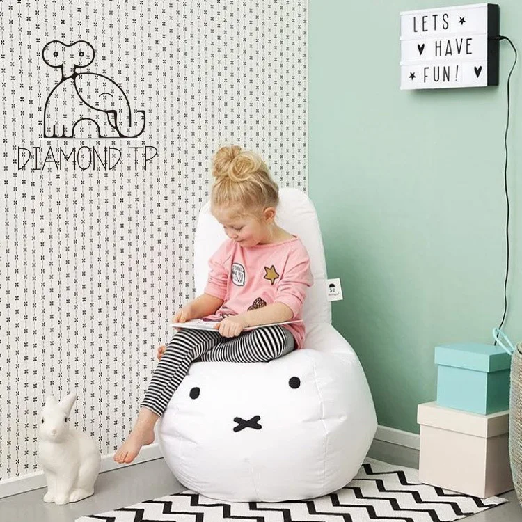 

INS Nordic Wind Bunny Baby Lazy sofa Children's room Small sofa Decoration Cushion Pillow Reading angle Chairs Washable