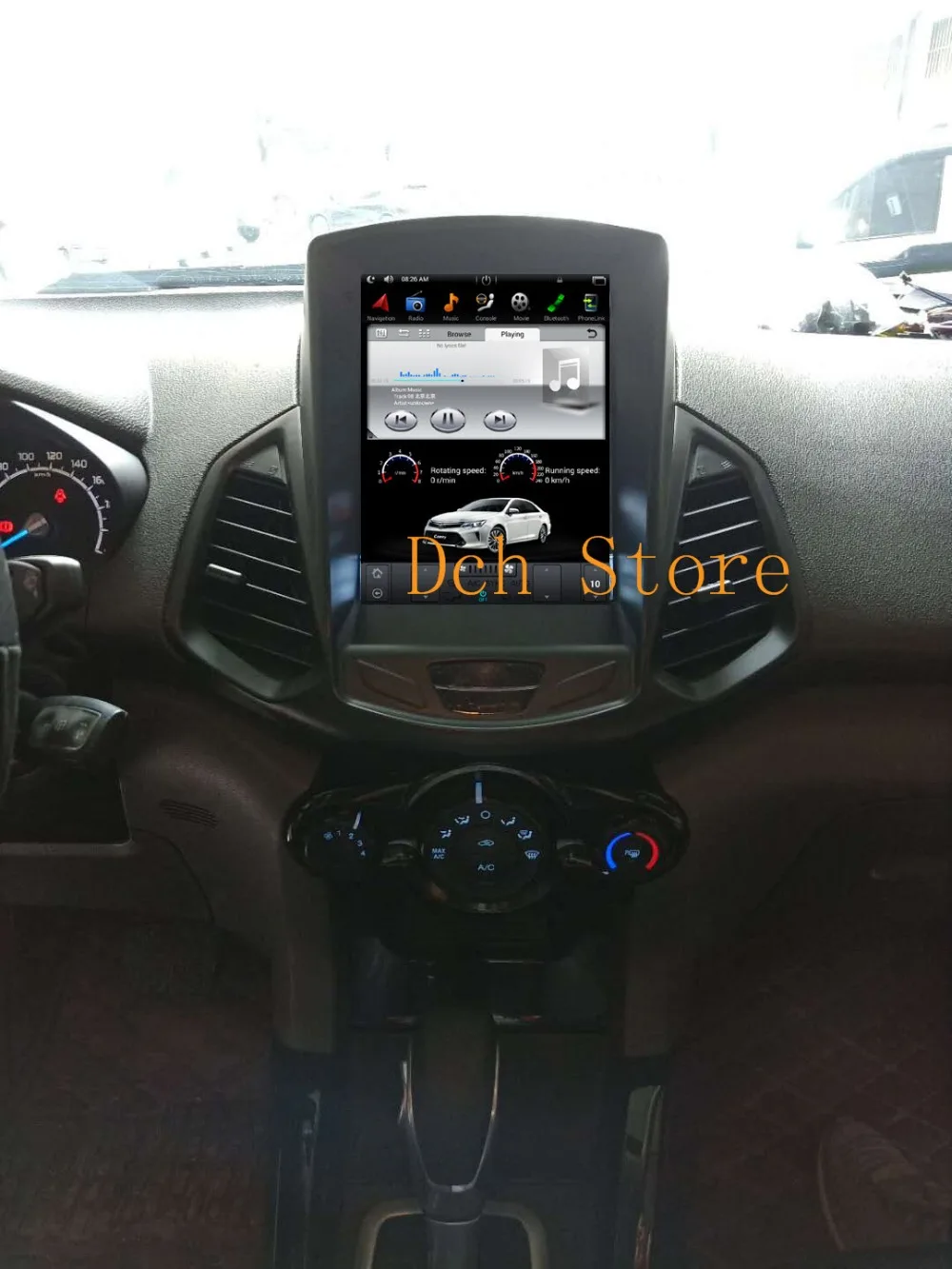 10,4 дюймов вертикальный tesla стиль Android 8,1 автомобильный dvd-плеер gps навигация радио для Ford EcoSport 2013-4 Гб ram 32 ГБ rom PX6 стерео
