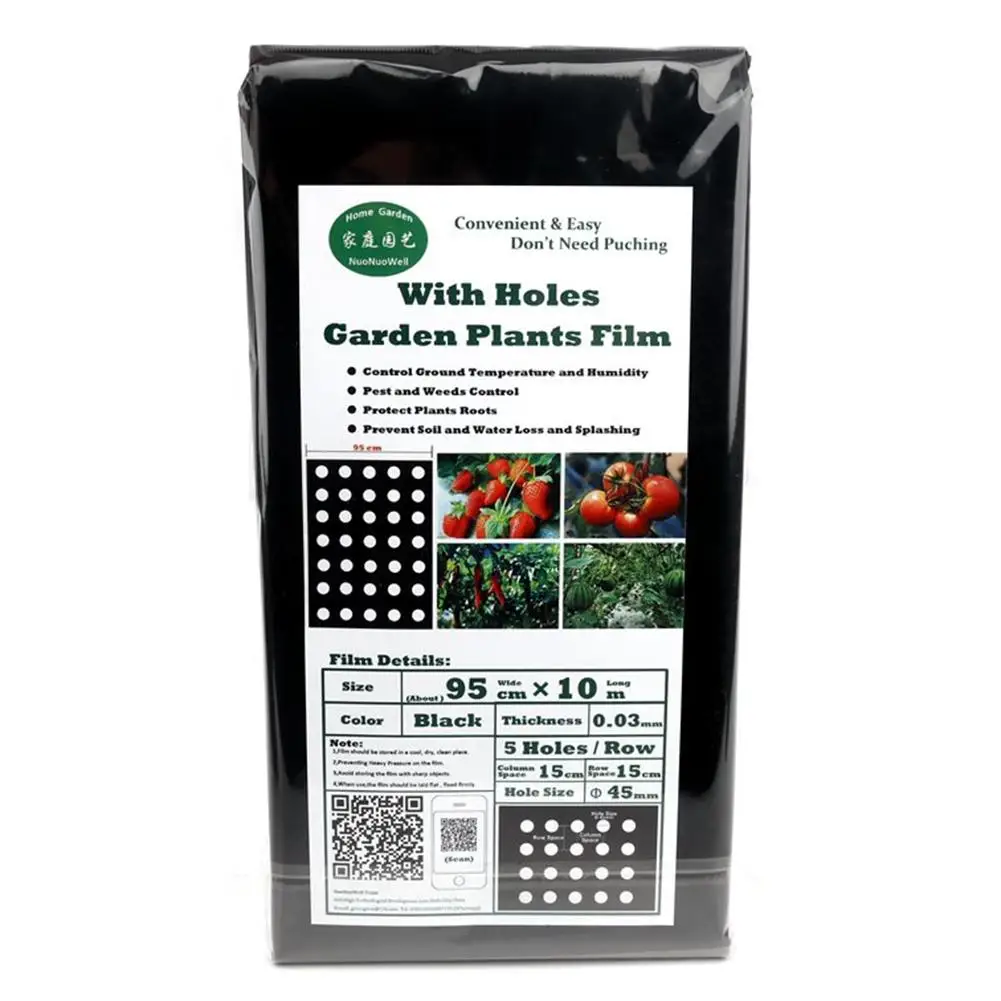 

Garden Vegetable Black Film Agricultural Plant Plastic Film Perforated PE Greenhouse Agriculture Tools