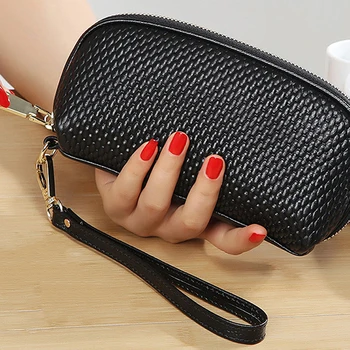 

Women Genuine Leather Cosmetic Bag toiletry bag Actor makeup Clutch cell phone Bag For Women 2019 Professional organizer Bags