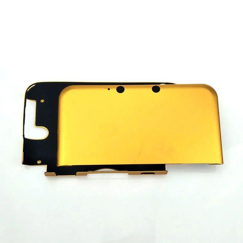 ChengHaoRan Алюминиевый жесткий металлический верхний низ A& E Лицевая панель для 3DS LL XL 3 DSLL 3 DSXL корпус Корпус Передняя Задняя крышка чехол - Цвет: Gold