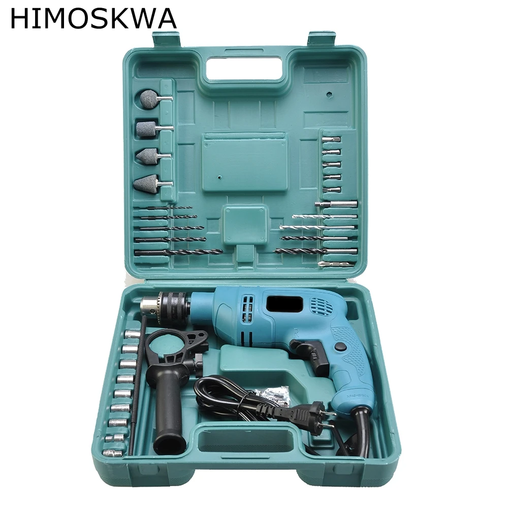 

HIMOSKWA High quality 28pcs 850w Multifunction Impact Drill Electric Hand Drill power tools