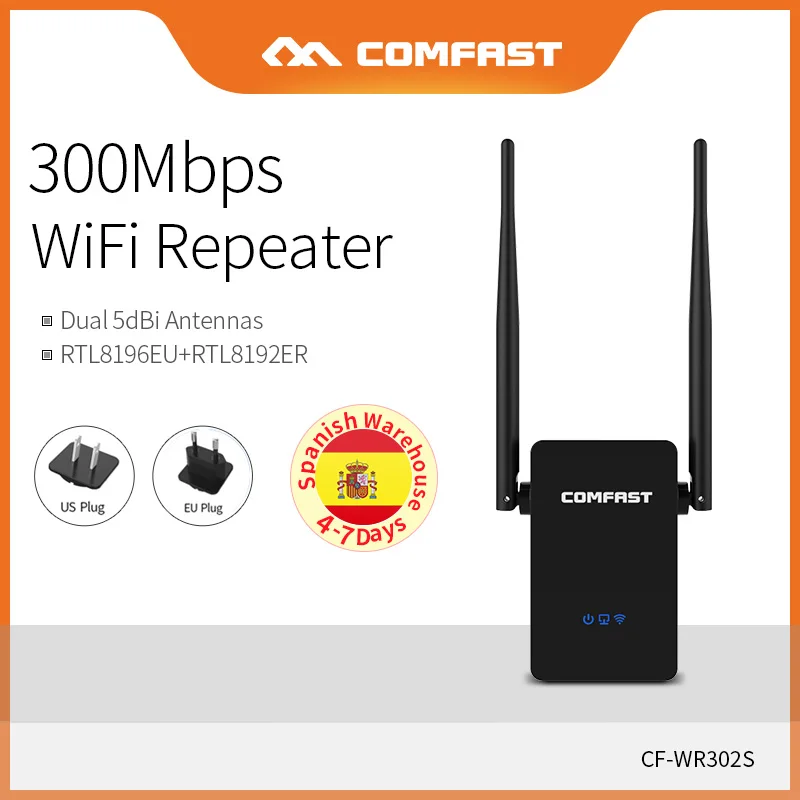 COMFAST для дома Применение 300 Мбит/с WI-FI Extender сигнала беспроводной мини-маршрутизатор с усилителем ретранслятор точка доступа 2,4 ГГц усилитель