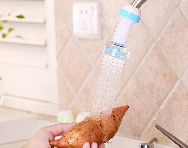 Rotatable Water Bubbler Swivel Head Water Saving Faucet Aerator Nozzle Tap Adapter Device  2