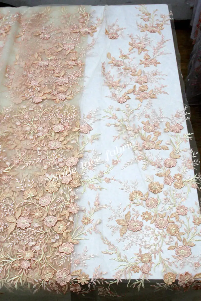 

FolaSade African Lace Fabric 3D Mesh Flower Mesh Fabric High Quality Lace Special Design French Net Embroidery Lace TZ725