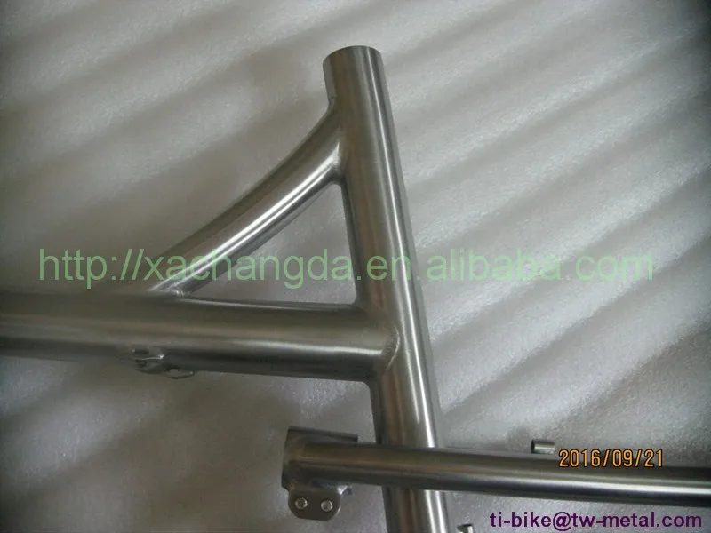 Top Titanium MTB Full Suspension Bike Frame Customized Titanium Mountain Bicycle Frames with Replaceable Dropout XACD Frame bikes 5