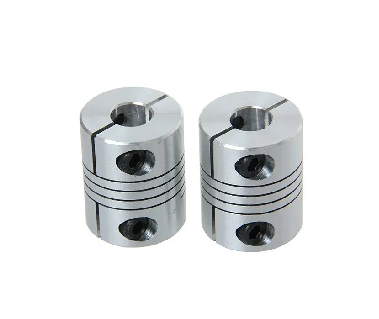 Fevas New Aluminum alloys Clamping Type Thread Winding Elastic Coupling for The servo and Stepper Motor Size D=20 L=25 D1=5mm D2=8mm Fevas New Aluminum alloys Clamping Type Thread Winding Elastic Coupling for The servo and Stepper Motor Size D=20 L=25 D1=5mm D2=8mm