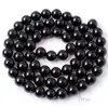High Quality Round Natural Black Agates Onyx Bracelet Necklace Jewelry Gems Loose Beads 15Inch 2,3,4,5,6,8,10,12,14,16,18,20mm ► Photo 3/5