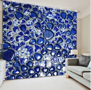

cobblestone Printing Blackout Curtains Living Room bedroom Window Curtain