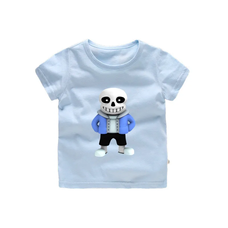 От 2 до 12 лет дети Undertale футболка для маленьких девочек Летнее платье с героями