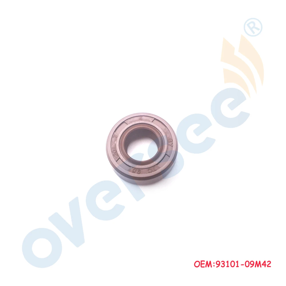 OVRESEE 93101-09M42 Oil Seal 9.8x20x7 For Yamaha Outboard Motor 3HP 6L5 93101 20m29 oil seal s type for yamaha outboard motor 2t 3hp 4hp 6hp 9hp size 20x36x7mm