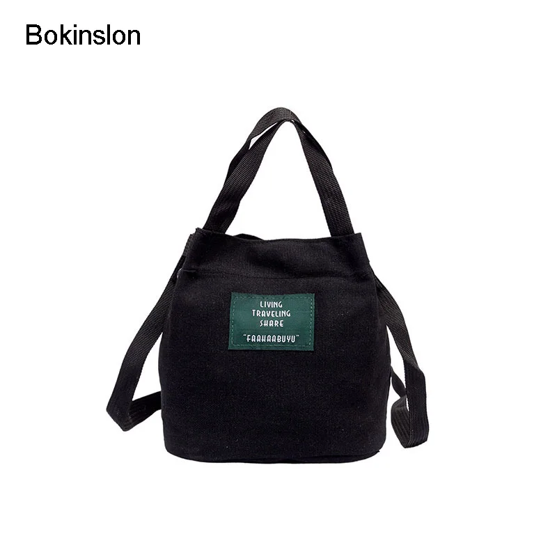 Bokinslon сумки через плечо женские новые популярные холщовые маленькие свежие