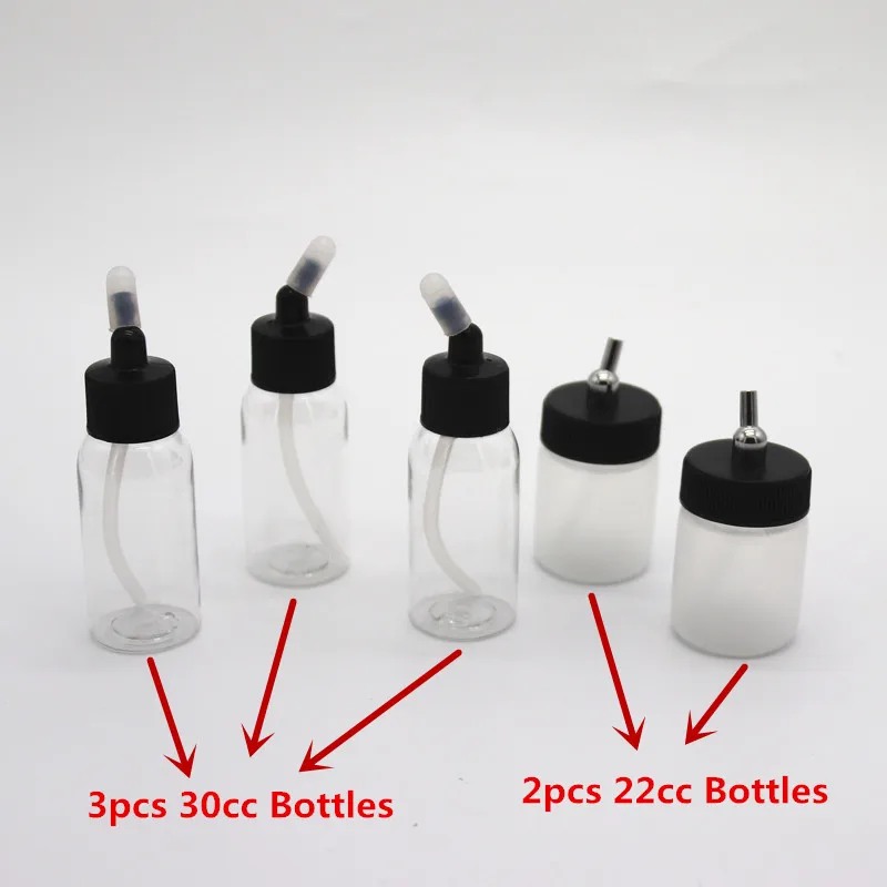 

Corrosion resistant Plastic Airbrush Bottles airbrush Pigment Cup airbrush cup Jars Lid Adapter Dual-Action Siphon Feed tank