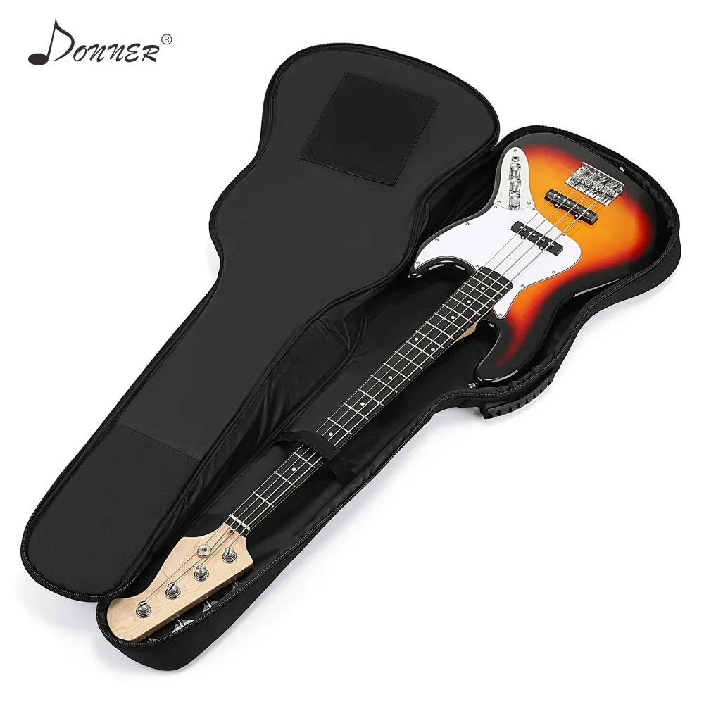 

Donner 43/39 Inch Premium Electric Bass Guitar Gig Bag Backpack Case Cover Water-Resistant Nonwovens Interior Thicken Sponge Pad